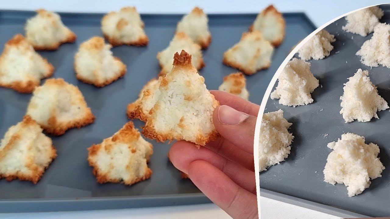 RECETTE FACILE DES ROCHERS À LA NOIX DE COCO 🤤(liquide tes blancs d'œufs)