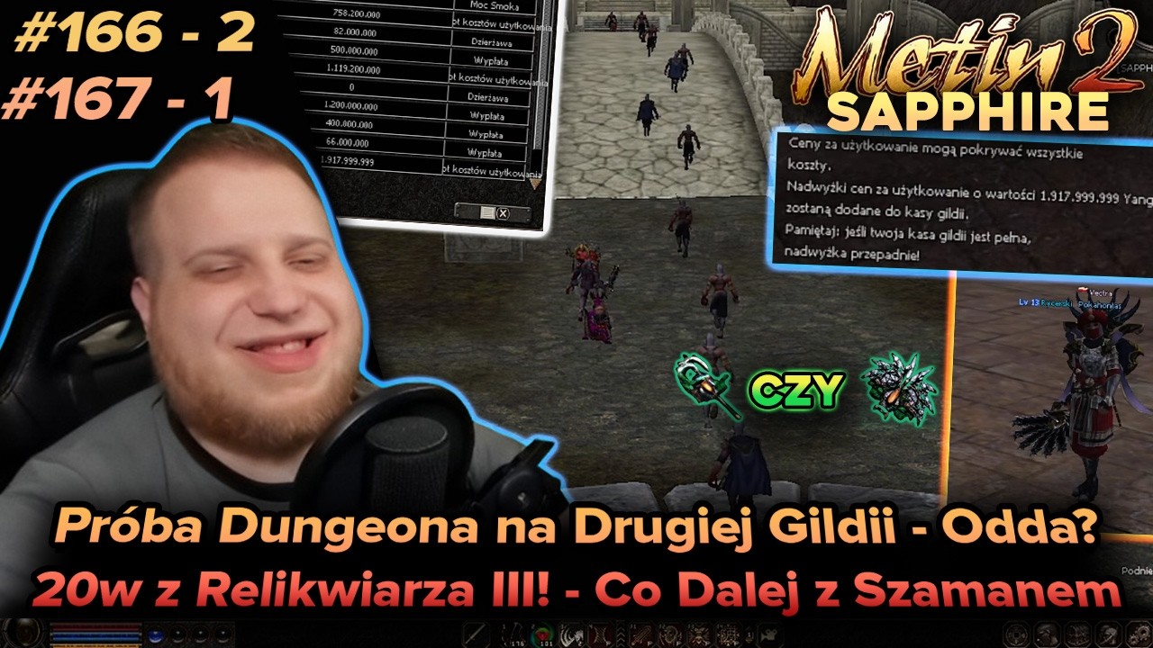Sabal - Metin2 - Sapphire - Dung na drugiej gildii, 20w z Relikwiarza III, co z Szamanem - 69-2 70-1