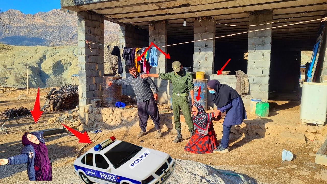 The police arrive, arrest Maryam, and take her to jail.
