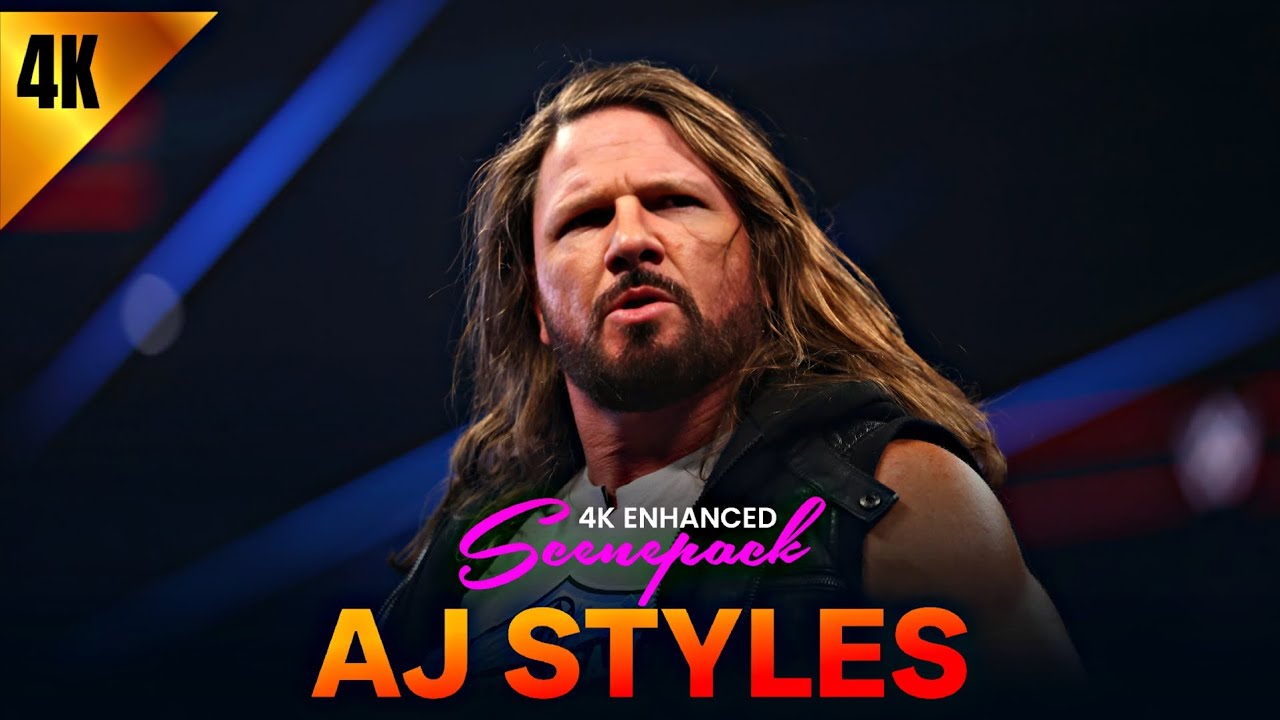 AJ Styles 4K Scene Pack For Editors ✅ Aj Styles 4k Clips 📈