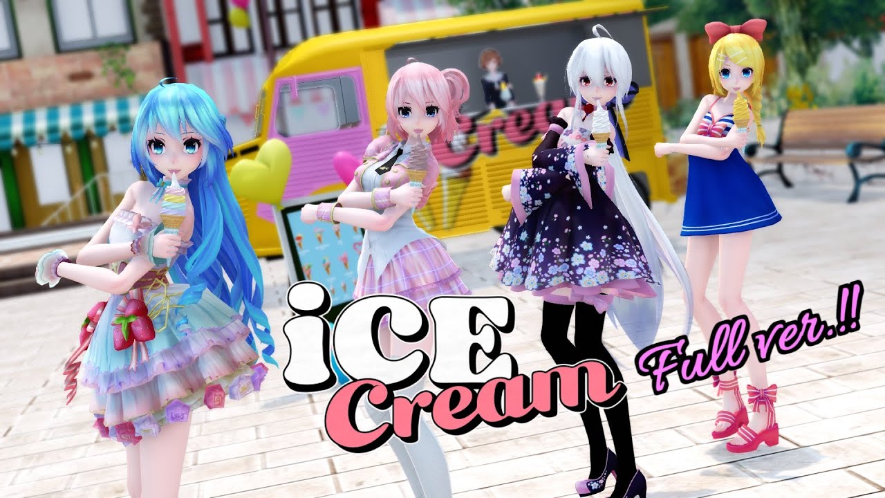 【MMD】🍦😋 BLACKPINK - Ice Cream (with Selena Gomez) Full ver.【Vocaloids Dance Cover】[4K]