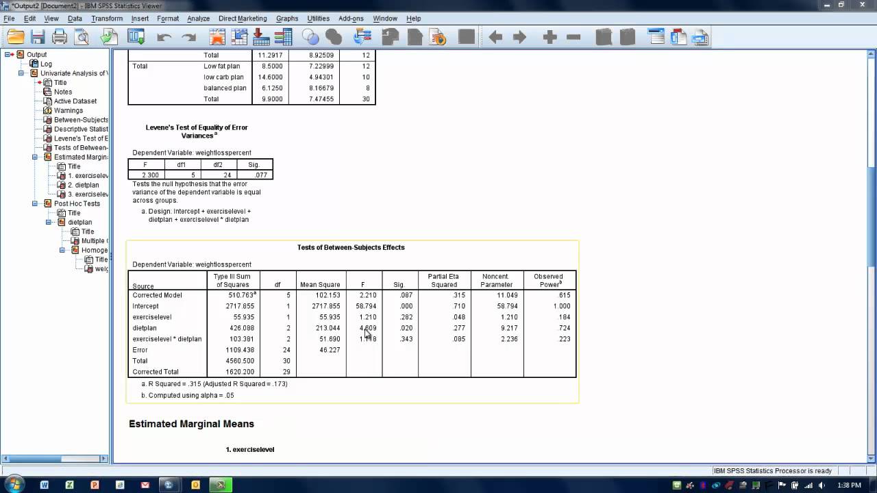 How to Use SPSS-Factorial ANOVA