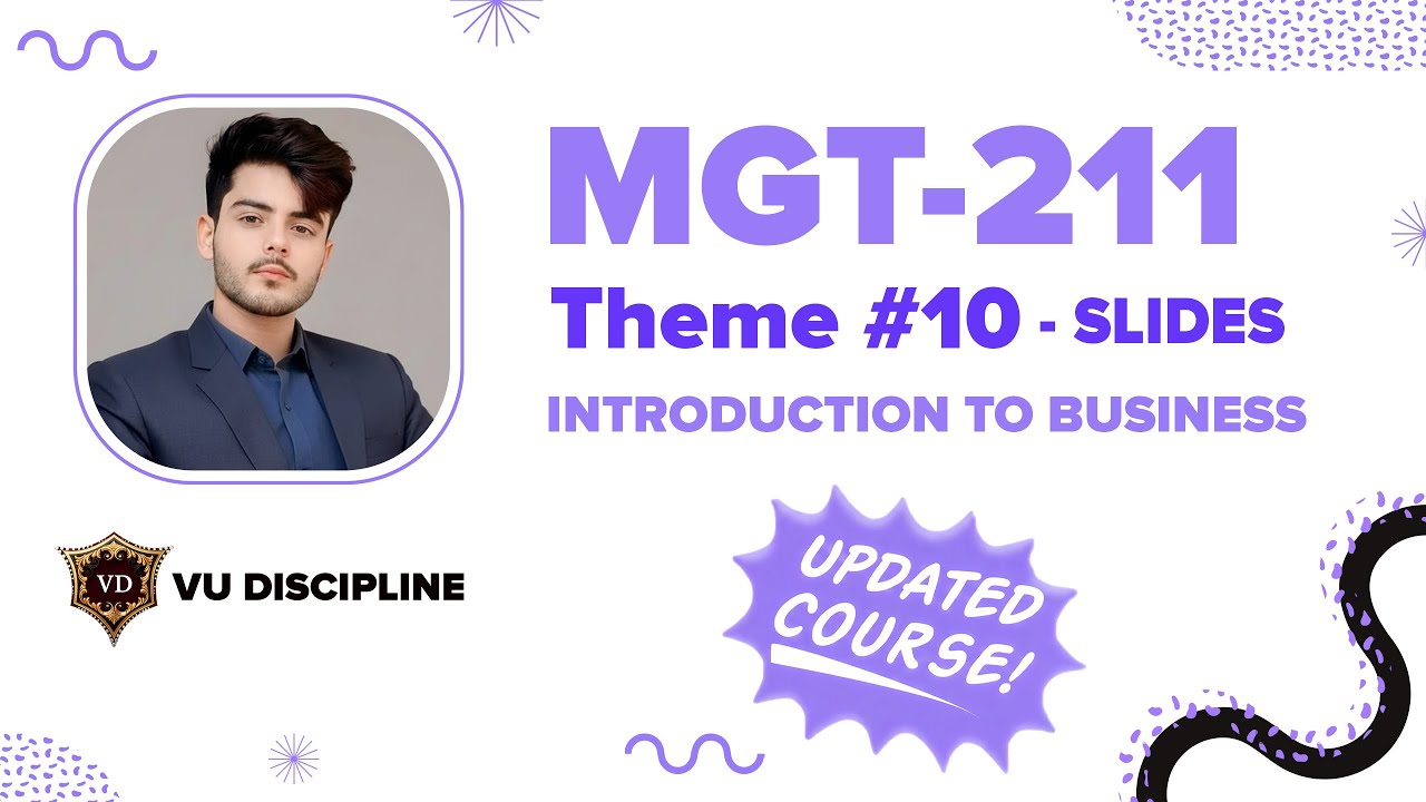 MGT211 Slides Theme 10 | Updated Short Lecture | Introduction to Business