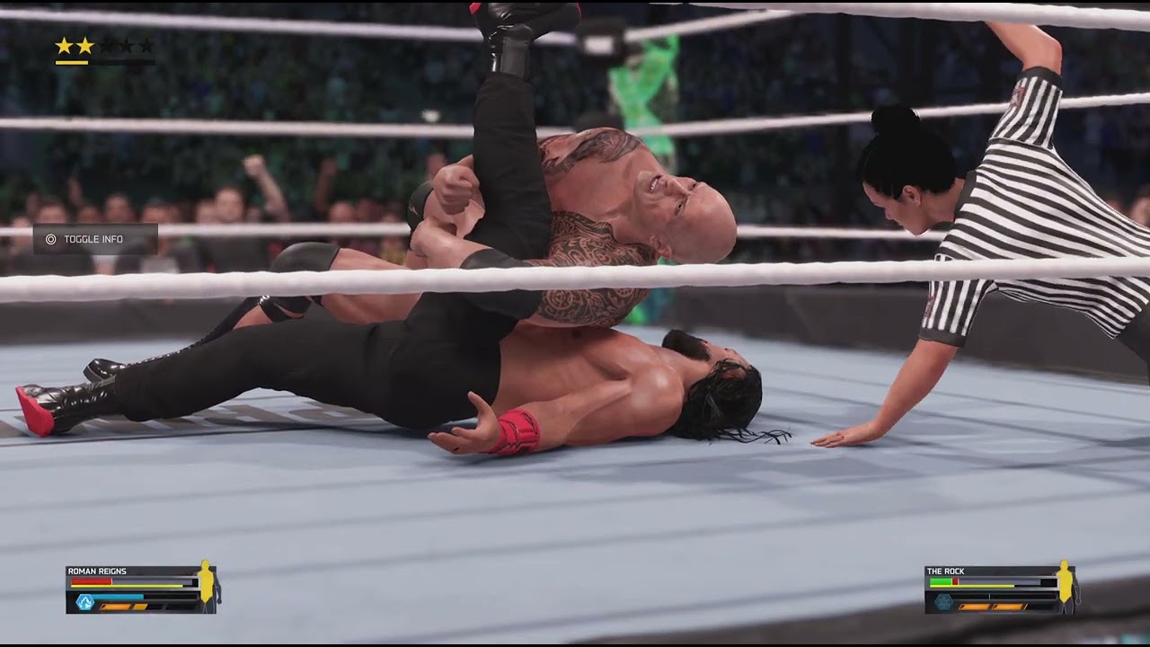 WWE 2K25 ROMAN REIGHS VS THE ROCK..ending IS shocking