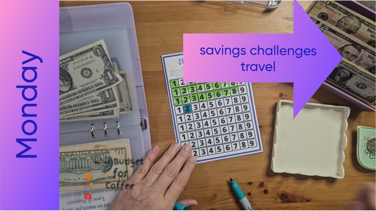 Snake Eyes as a first roll! yikes!  Money going into savings challenges and travel