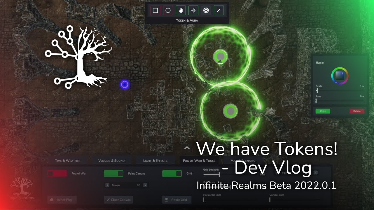 Battlemap Tokens, Ground Level in 3D Maps, new Paint options -  Infinite Realms Developer VLog