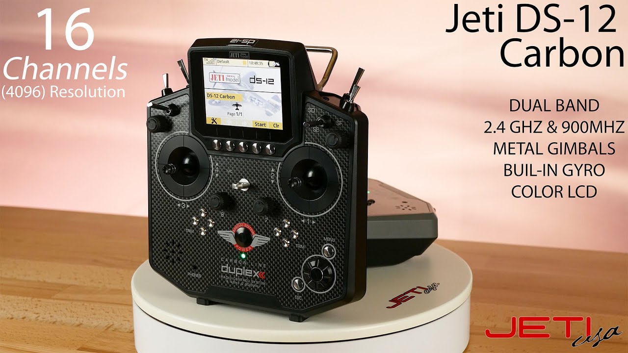 Introducing New Special Edition Jeti DS-12 2.4GHz/900MHz Carbon Gray & Black Diamond Radio Systems