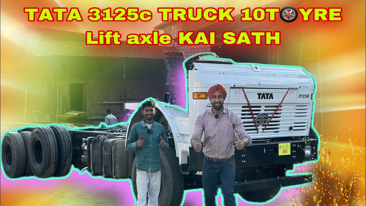 TATA🚛3125c TRUCK 10🛞TYRE LIFT ✅AXLE KAI SATH FULL VIDEO @gilltruckbody @tatamotors