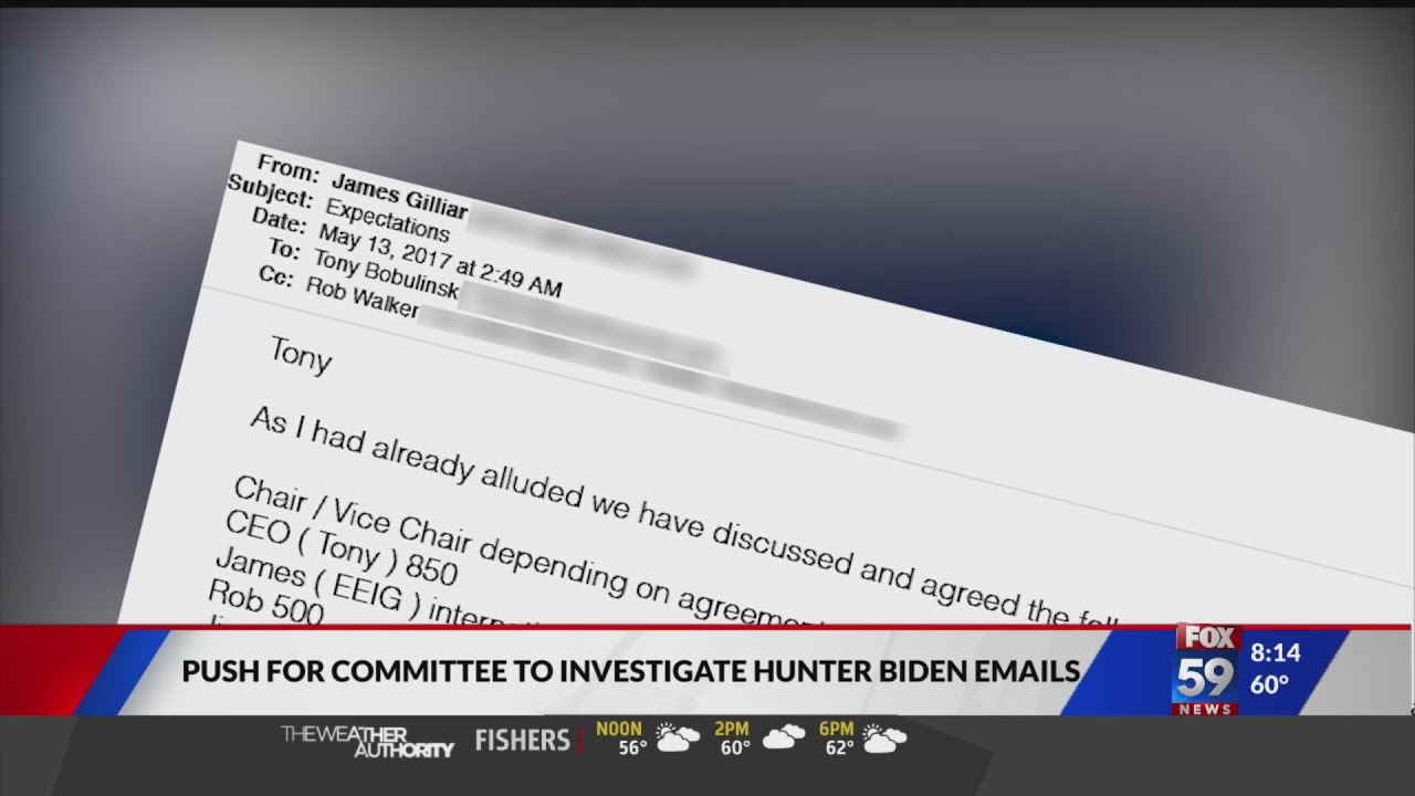 Push for committee to investigate Hunter Biden emails