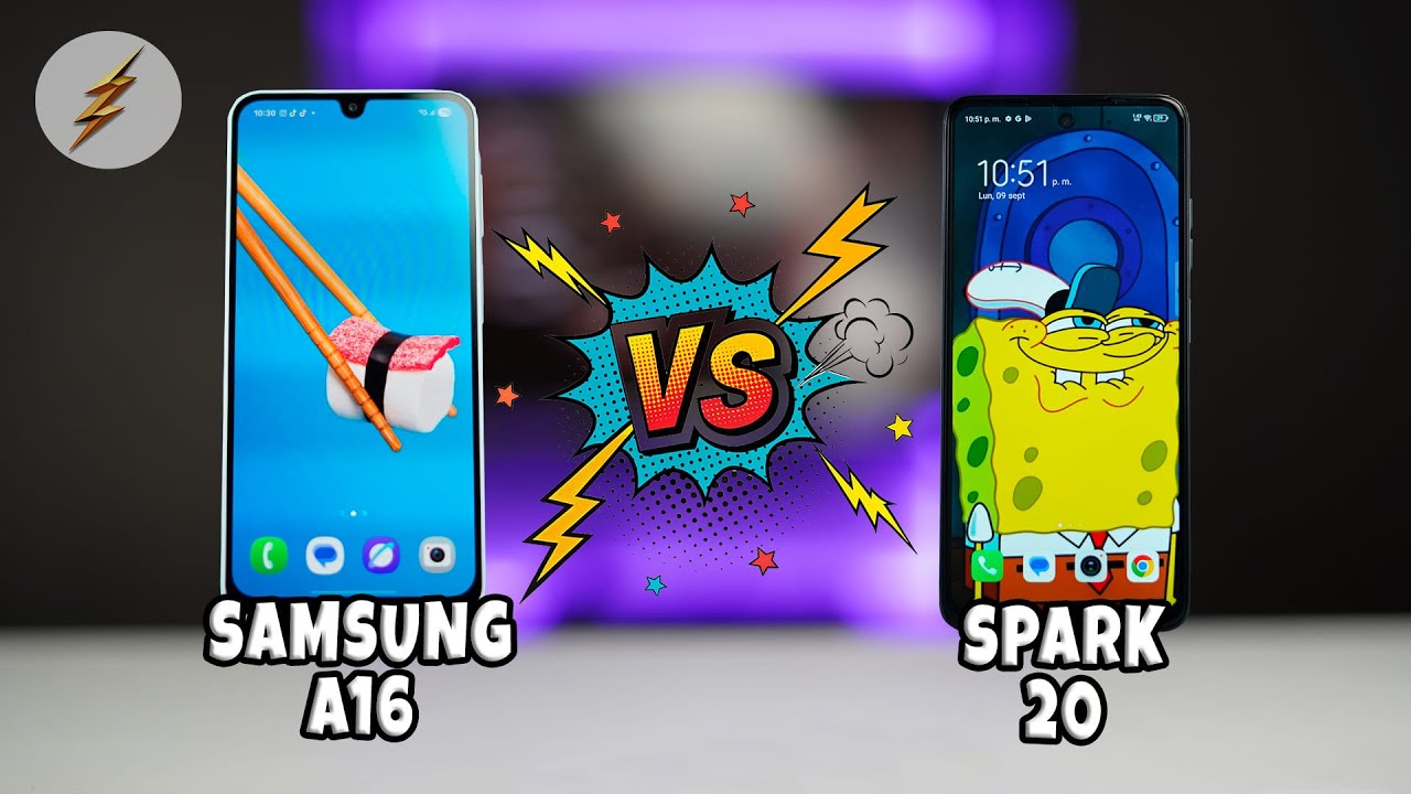 Samsung A16 VS Spark 20 | ¿Cuál es el Mejor? Comparativa Completa | Top Pulso
