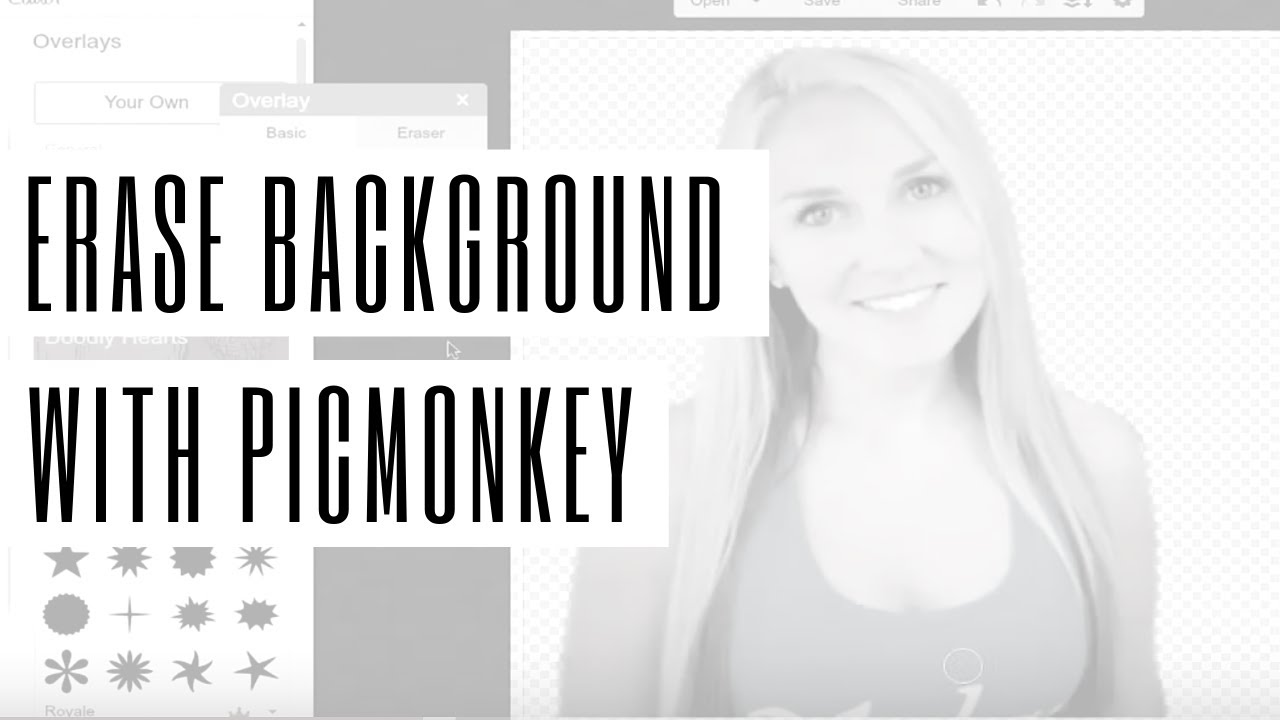 Erase Background in PicMonkey and Save as Transparent Image