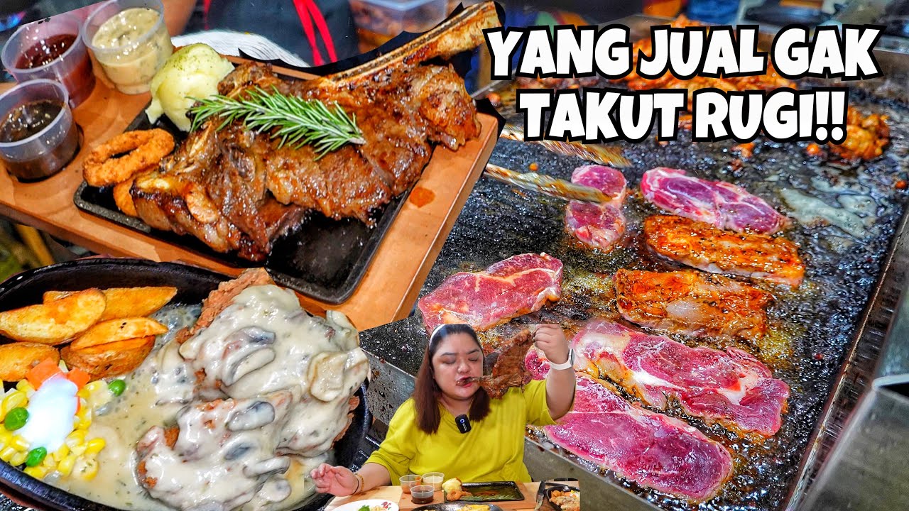BUSET!! CUMA 20 RIBU BISA MAKAN STEAK MURAH PALING ENAK DAN PALING RAME!!