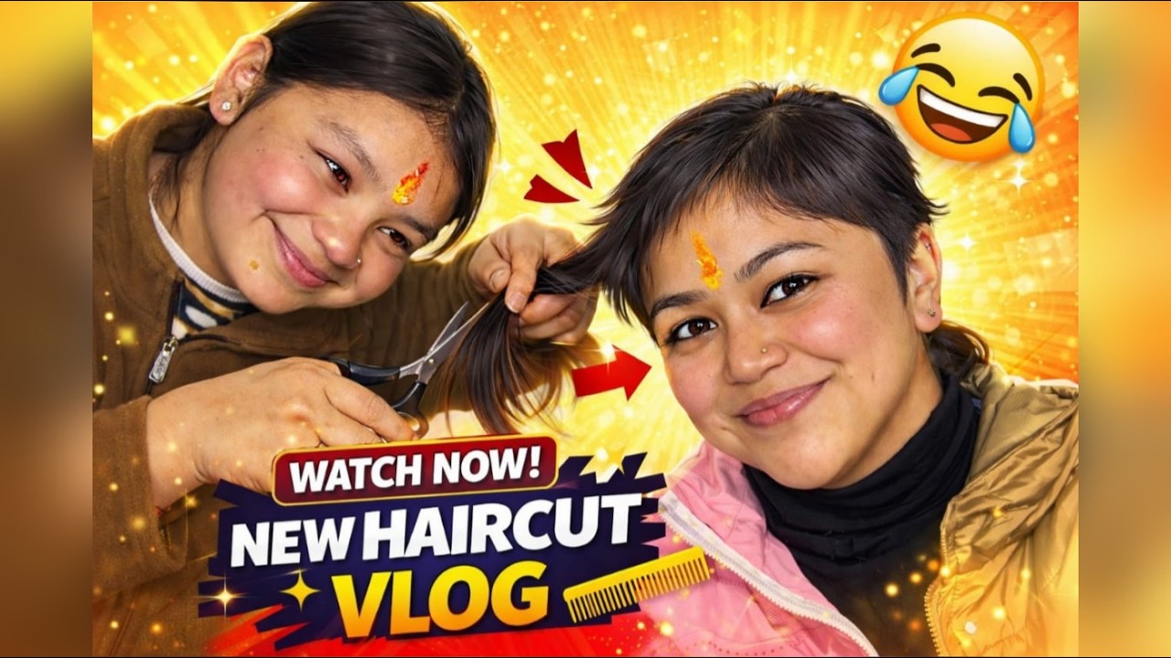 Ghar Par Free Haircut 👶🏻Par Yeh Ho Gaya 😱Result End Tak Dekhna… 😳✂️ @Nikita_Koranga @Varsha_Koranga 