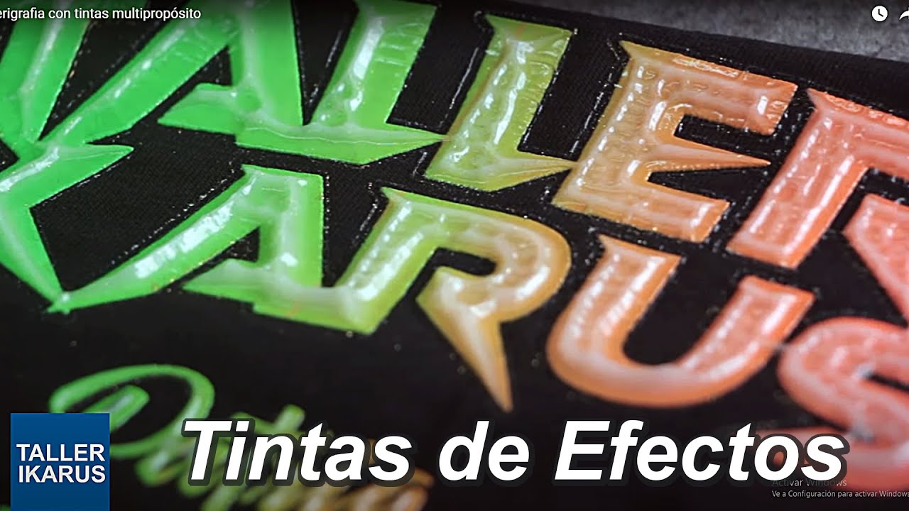 Serigrafia con tintas multipropósito