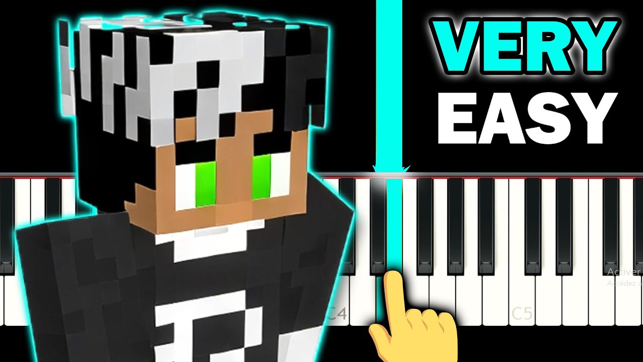 Minecraft - Danny - VERY EASY Piano tutorial