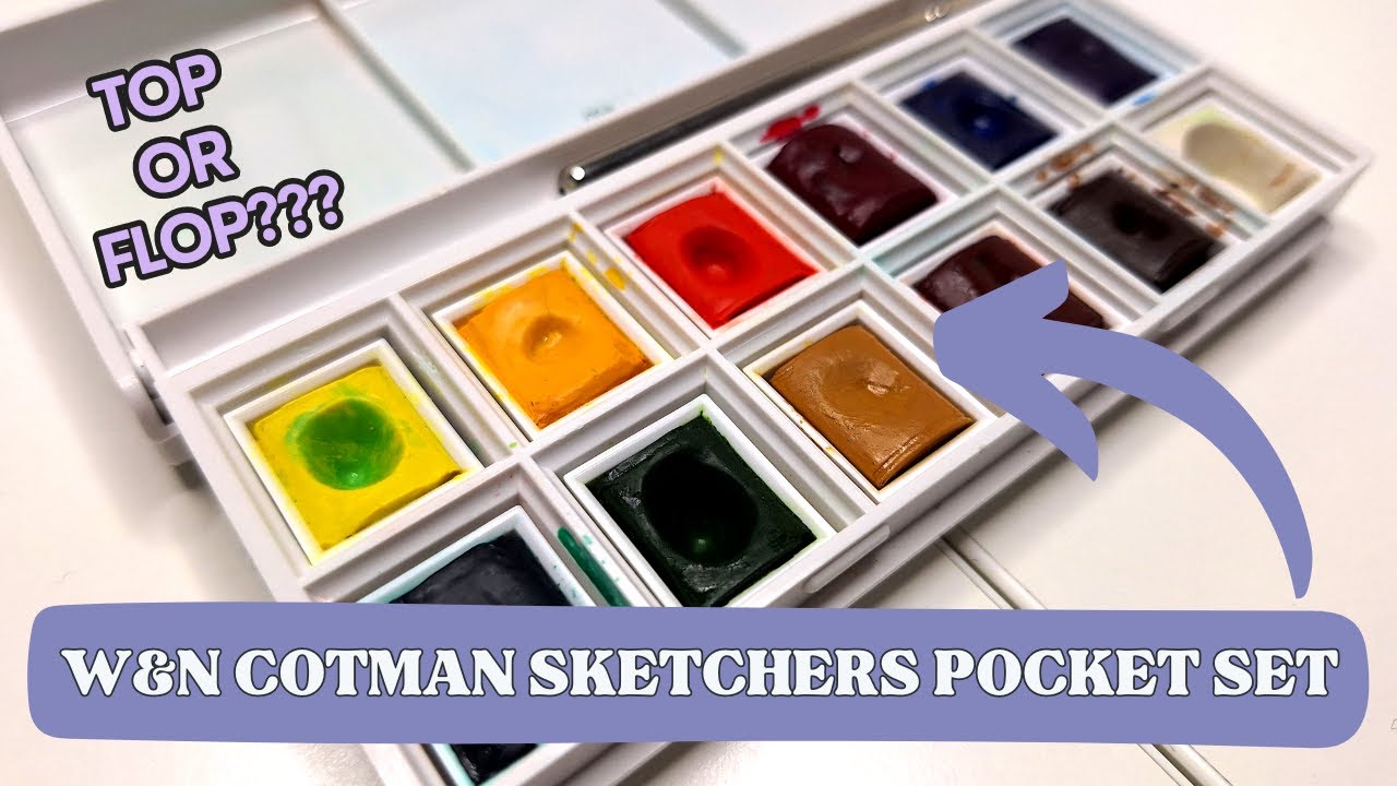 Winsor and Newton Cotman Watercolour Sketchers’ Pocket Set Review #winsorandnewton #artsupplies #art