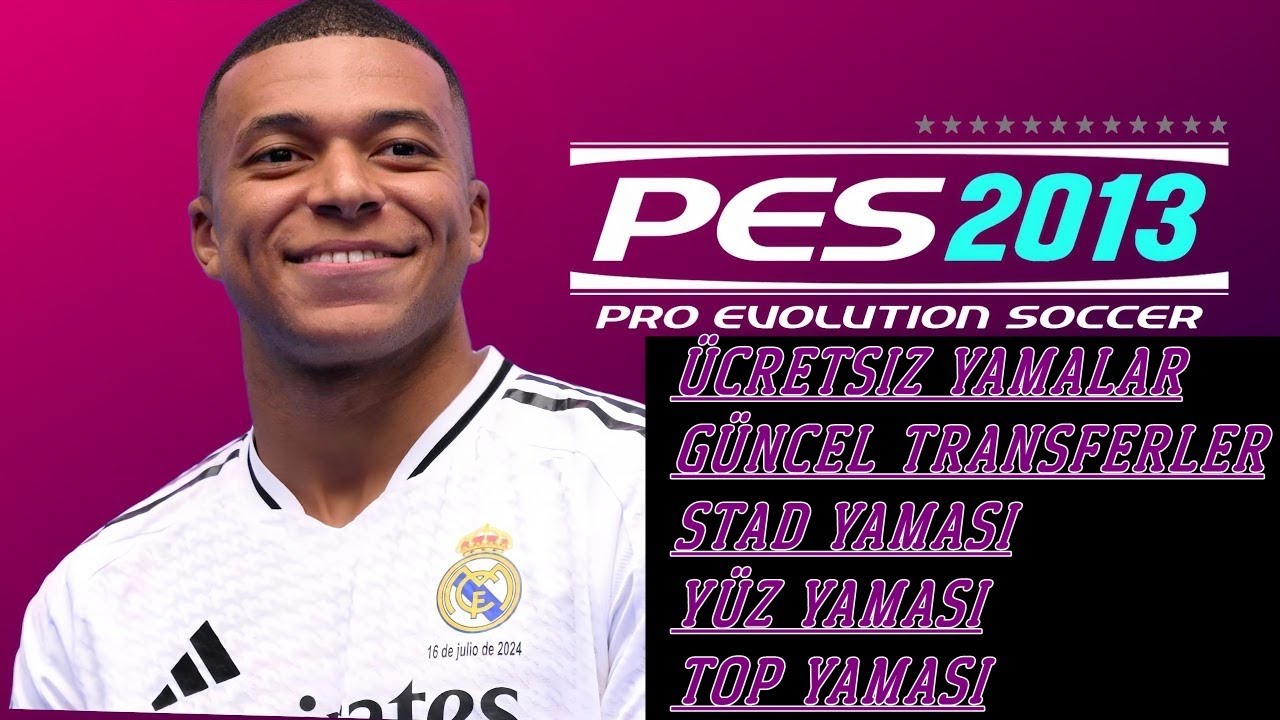 ⚽ PES 2013 Ücretsiz 2024-2025 Transfer Yaması | Tüm Transferler, Yüzler, Stadlar ve Daha Fazlası! ⚽