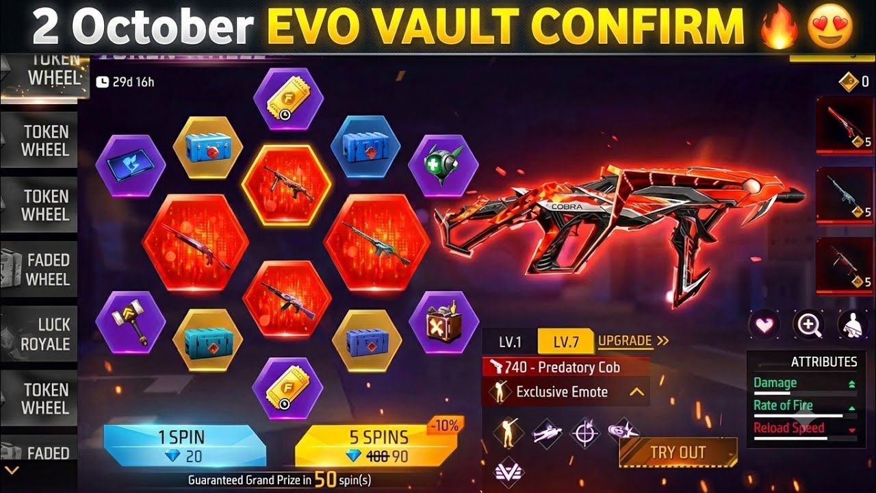 Next Evo vault event🔥🤩 | October evo vault event | ff next evo vault event | October month evo vault