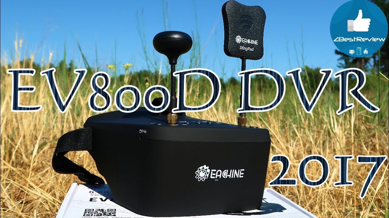 ✔ Лучший FPV Шлем Eachine EV800D! Лето 2017! $85 Banggood!