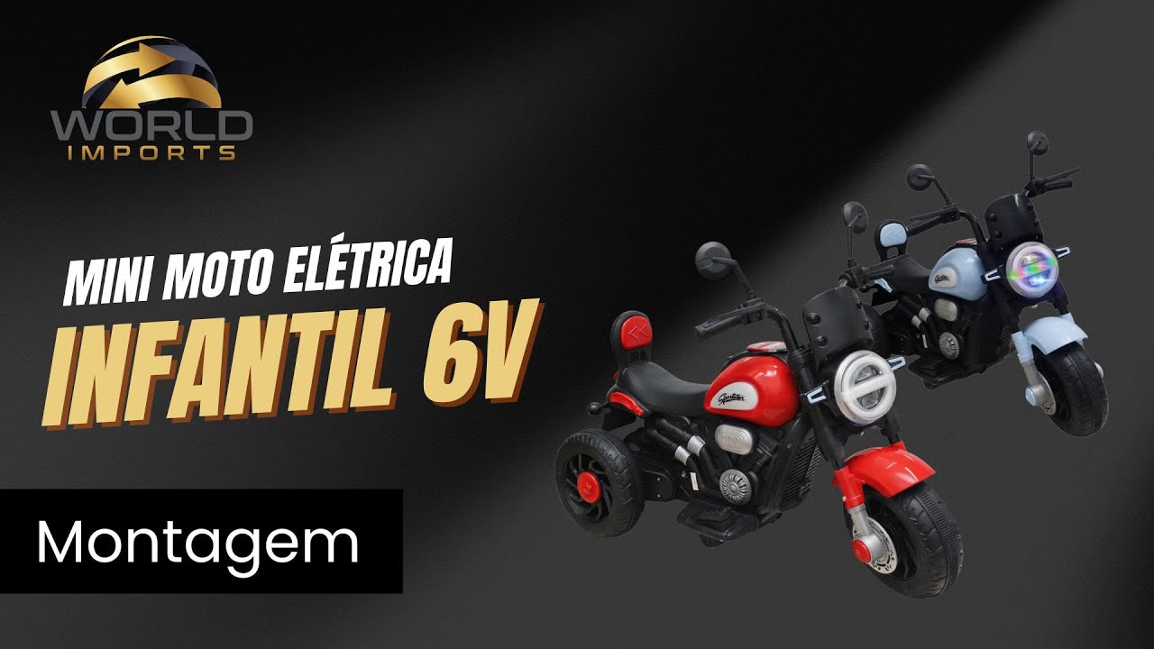 Mini Moto Elétrica Infantil World Imports - Montagem e Detalhes REF: BXS1988