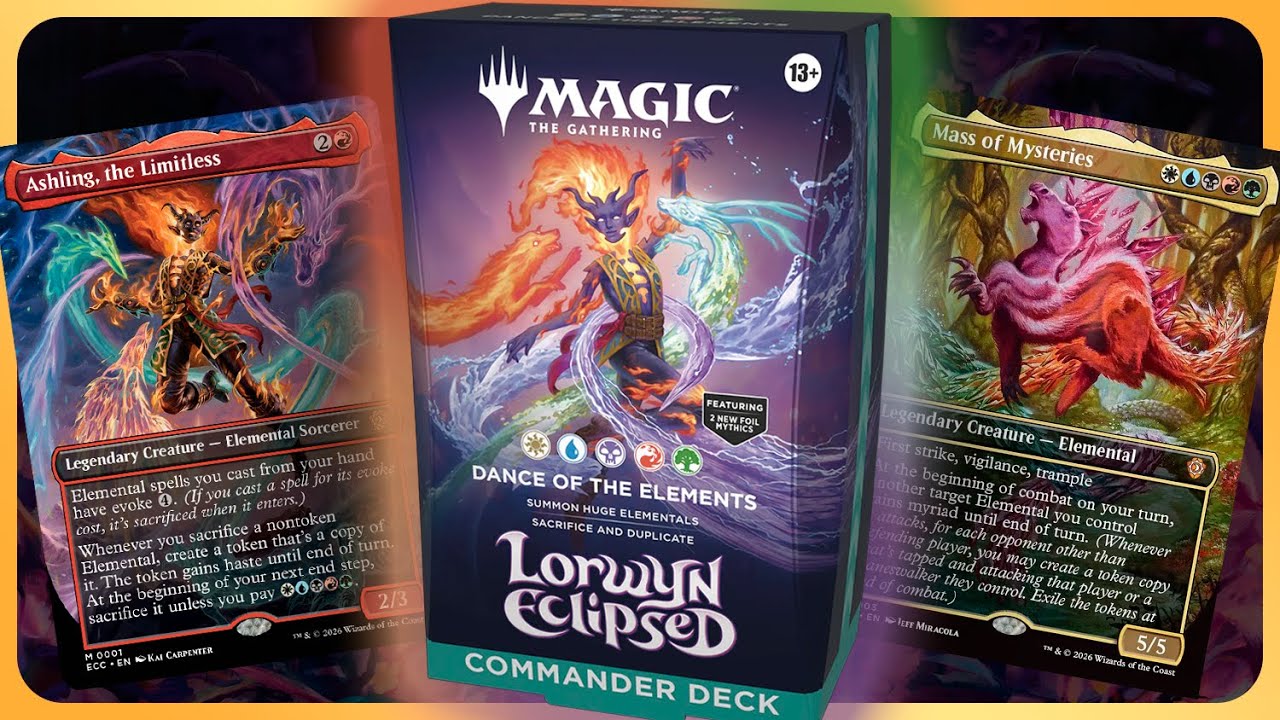 Abri o Deck de Commander Dance of the Elements de Lorwyn Eclipsed de Magic: The Gathering!