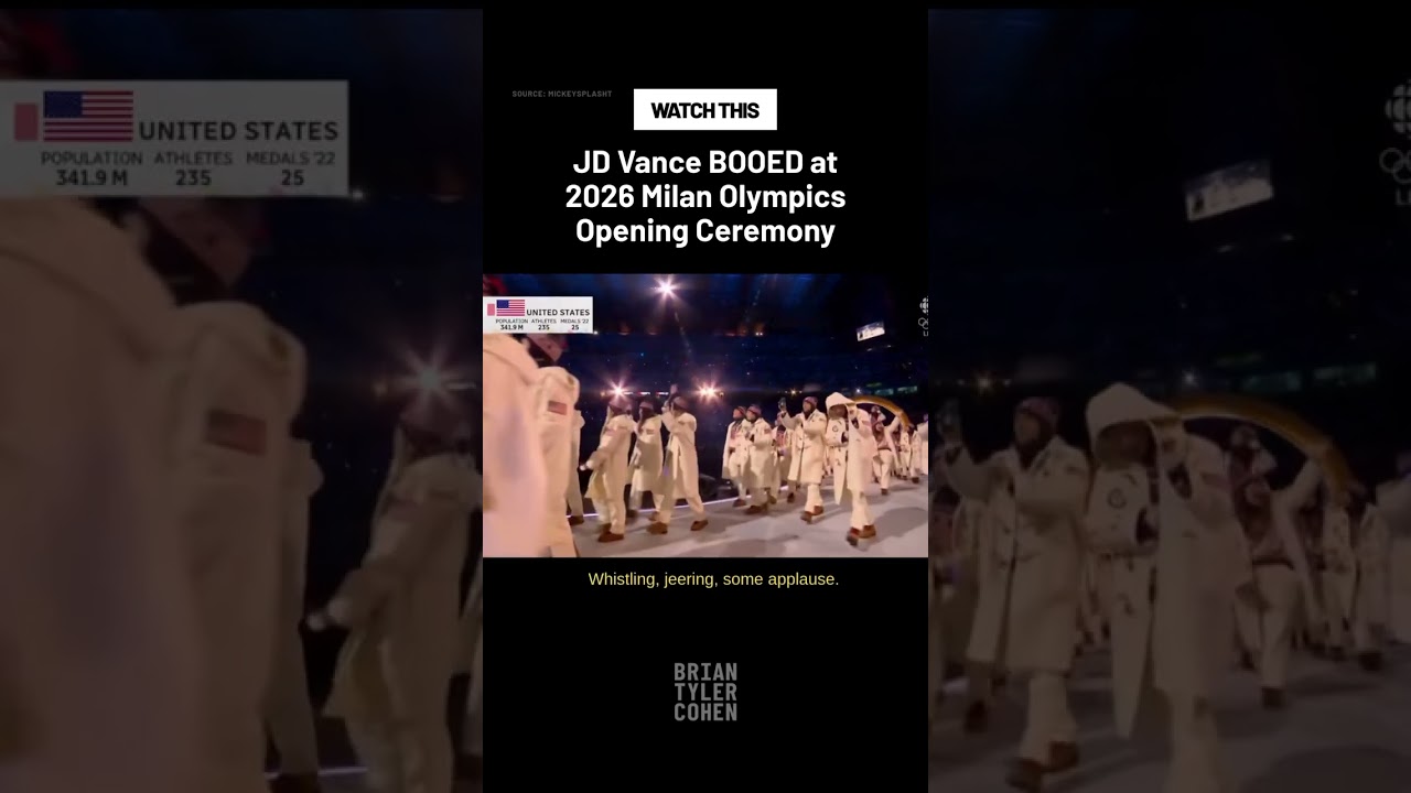 Джей Ди Вэнса освистали на церемонии открытия Олимпийских игр 2026 года в Милане.