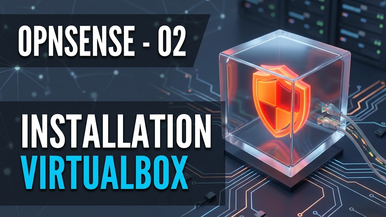 Opnsense - 02. Installation sur virtualbox