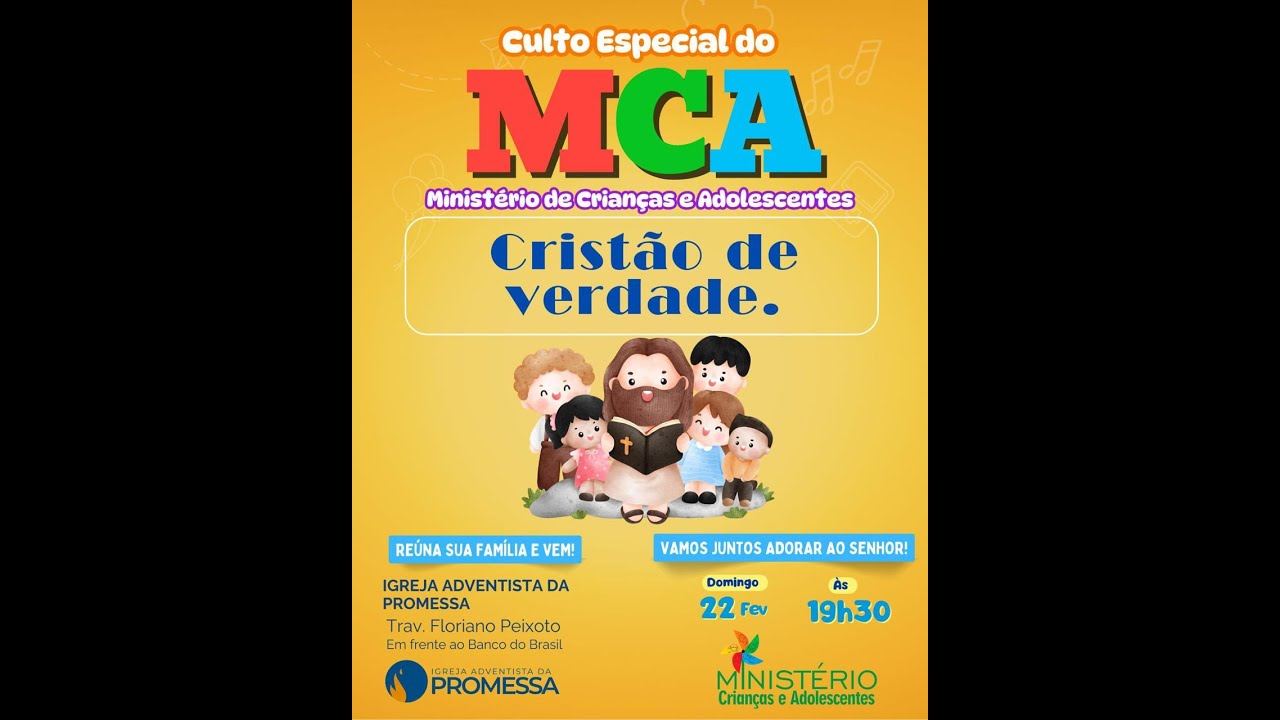 CULTO DO MINISTÉRIO DE CRIANÇAS E ADOLESCENTES  - IGREJA ADVENTISTA DA PROMESSA - JURUTI PA