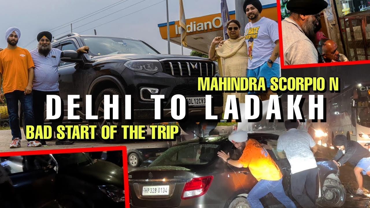 Delhi to Leh - Ladakh in Mahindra Scorpio N | Accident hogya | Shahji2.0