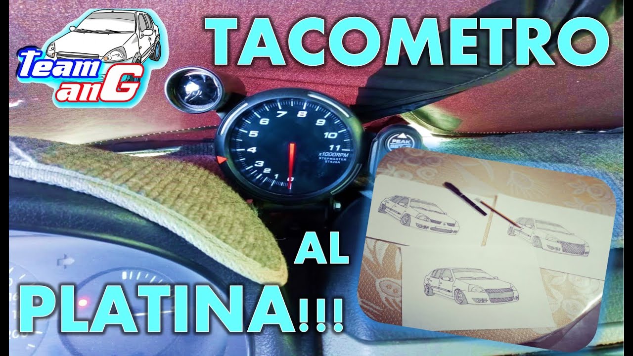¿Como instalar tacometro en platina?/universal