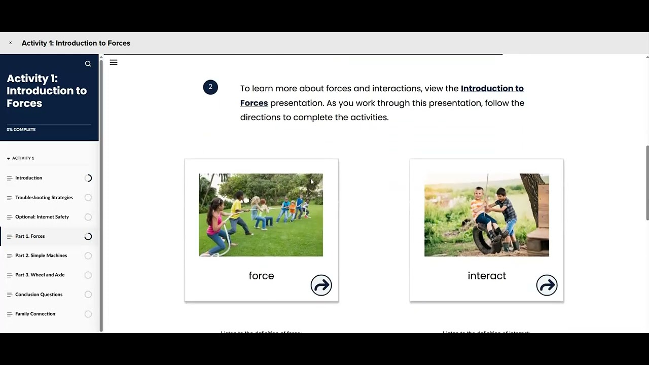 Forces and Interactions