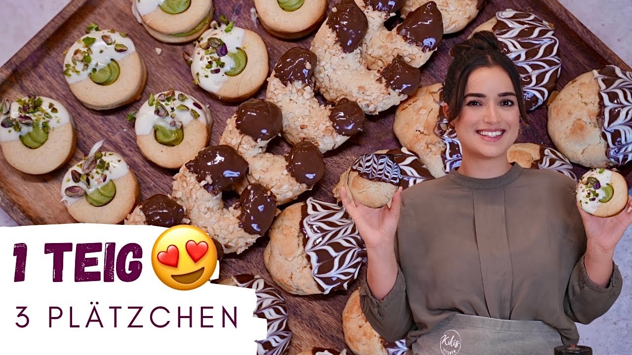 1 TEIG 3 v&ouml;llig unterschiedliche PL&Auml;TZCHEN 😍 einfach & unglaublich lecker
