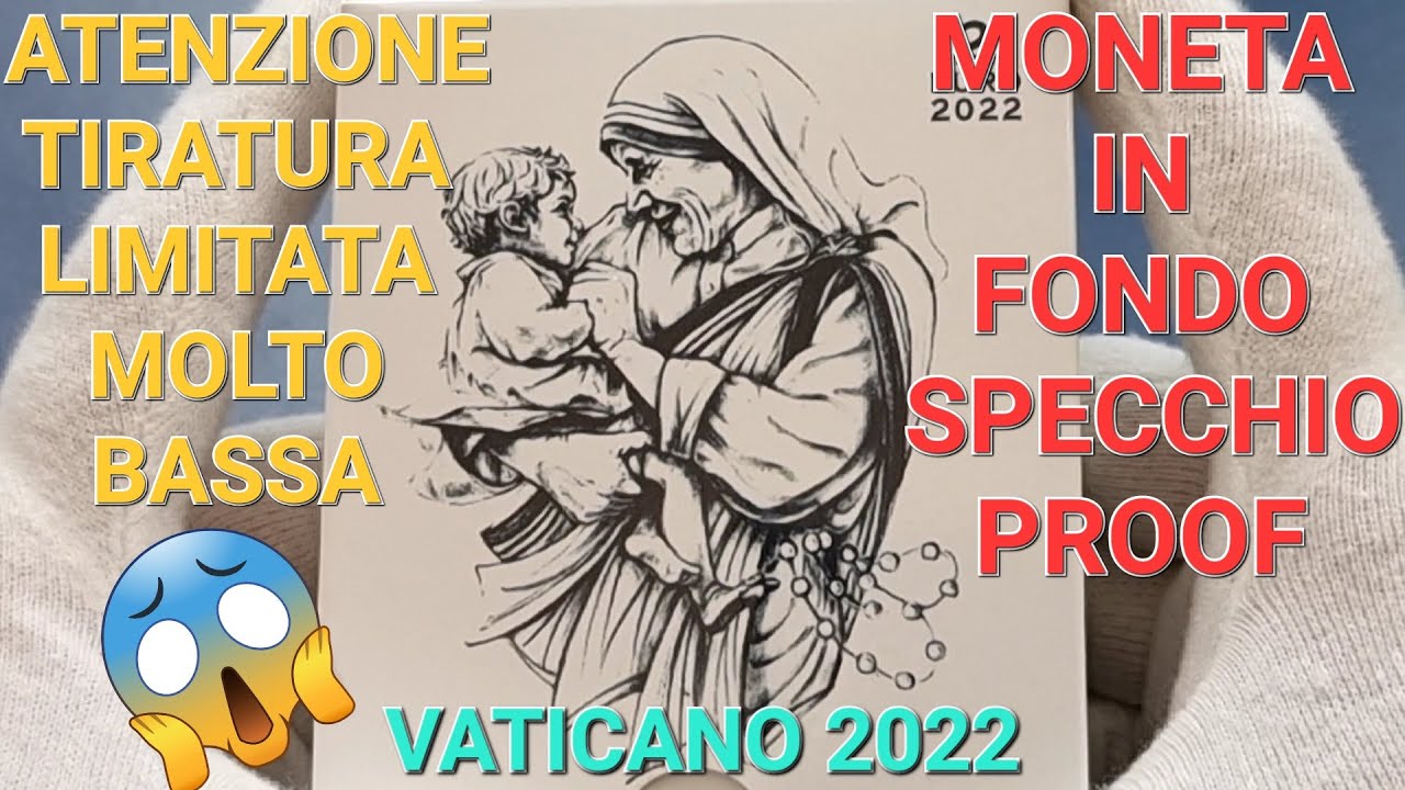 VATICANO 2022 -2 EURO COMMEMORATIVO IN FS 25° ANNIVERSARIO DELLA MORTE DI MADRE TERESA DI CALCUTTA!!