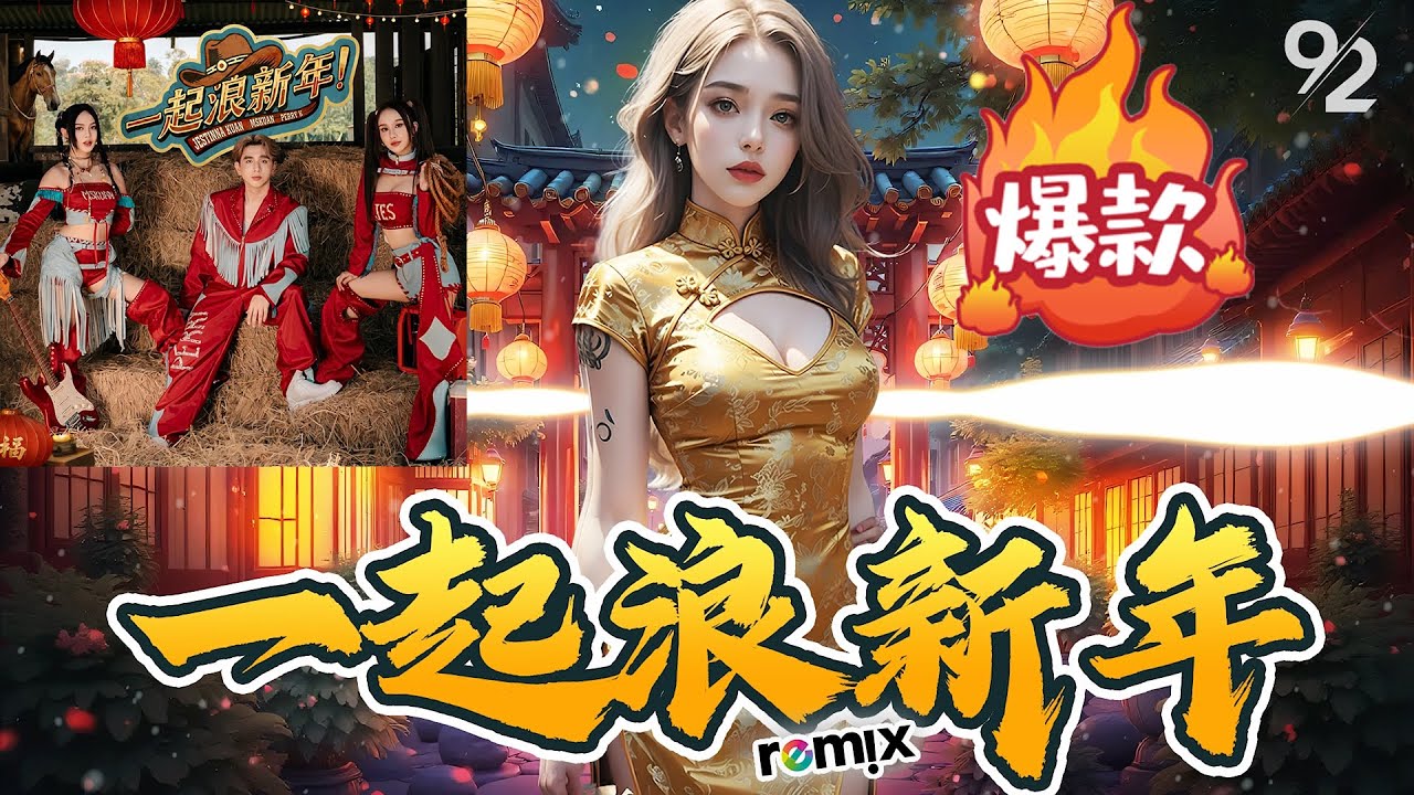 ⚡一起浪新年⚡Jestinna Kuan, Mskuan & Perry Kuan🔥马年新年歌🔥｜MKJERRY REMIX 2026🎧｜超洗脑 ｜♪ 动态歌词 4K