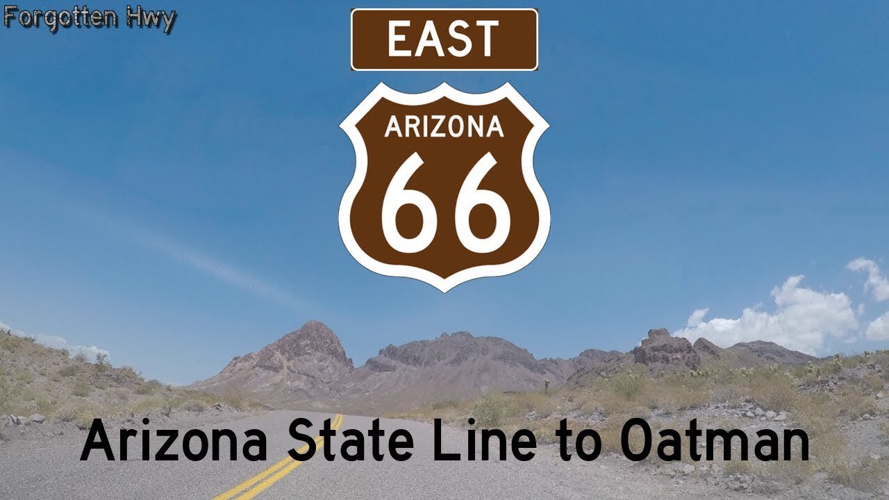 Historic US 66 East - The Mother Road, National Trails Highway - Topock (State Line) to Oatman