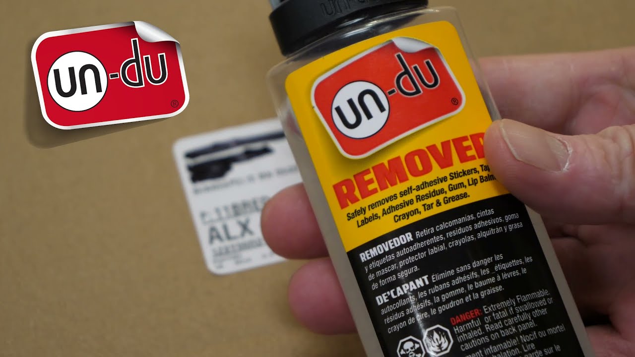 How to remove self-adhesive stickers and labels from product packaging
