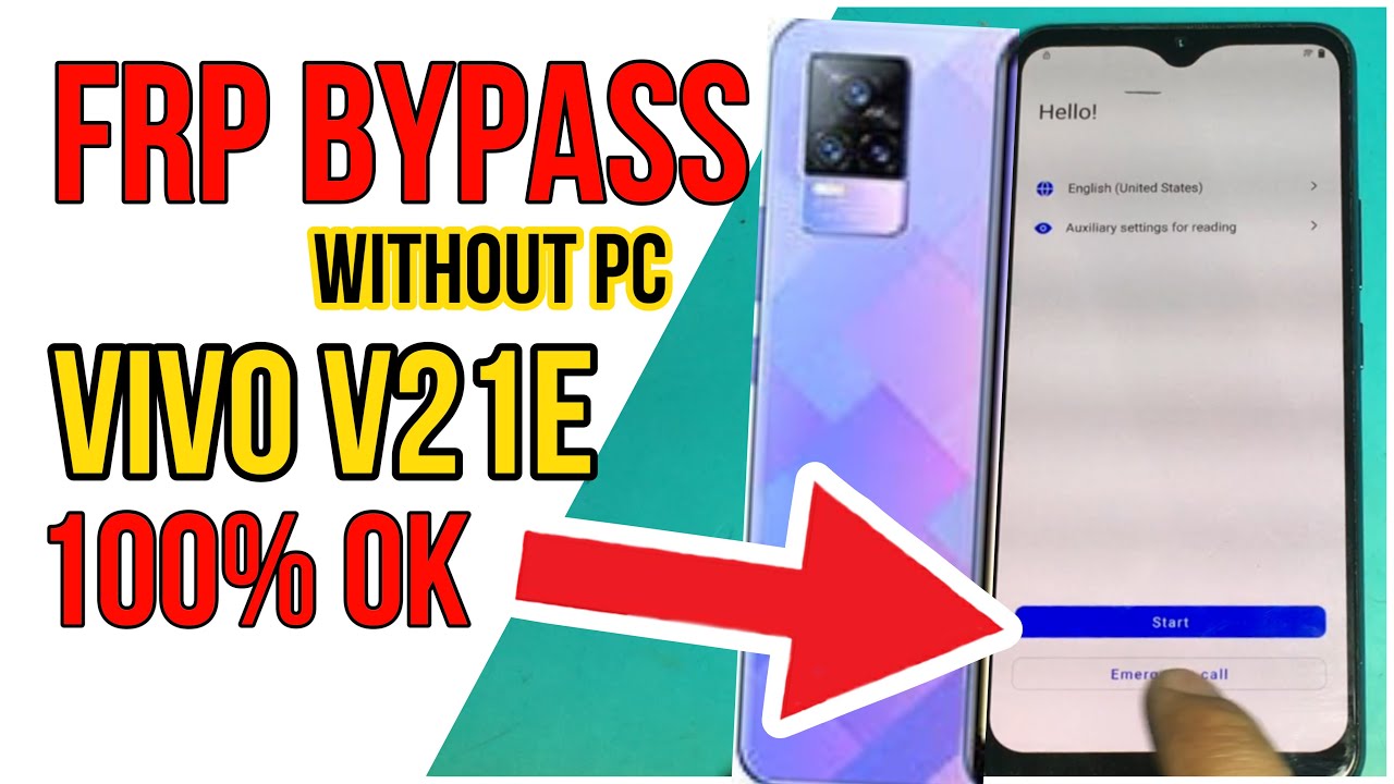 vivo V21E frp bypass without Pc Tested 100% working Android 12