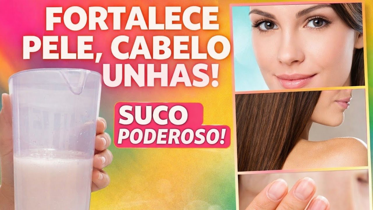 Beba esse suco e tenta cabelos, unhas e pele perfeita e fortes 