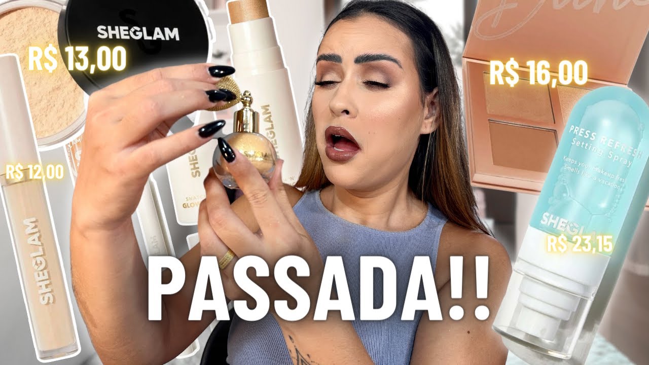 COMPREI AS MAQUIAGENS MAIS BARATAS DA SHEIN | Provando makes da SHEIN!!