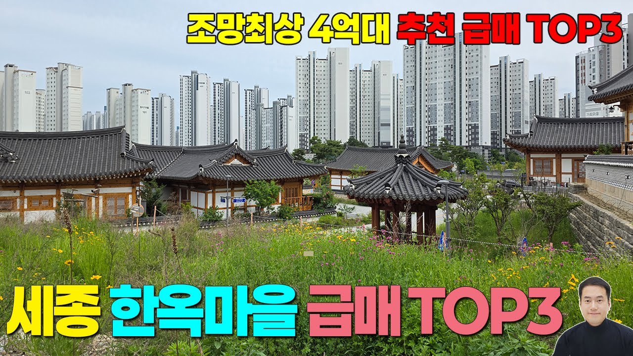 세종시 고운동 한옥마을 단독주택지 급매 TOP3 - 남향 코너각지 조망최상 신규 매매 매물 / 89평 4억5천(2층형), 86평 4억9500(단층형)