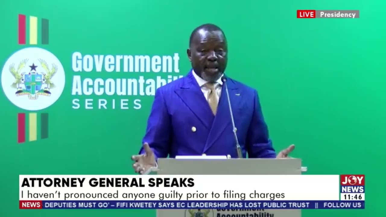 I never said Kwabena Adu-Boahene stole money in Ghana Must Go bags - Attorney General. #JoyNews