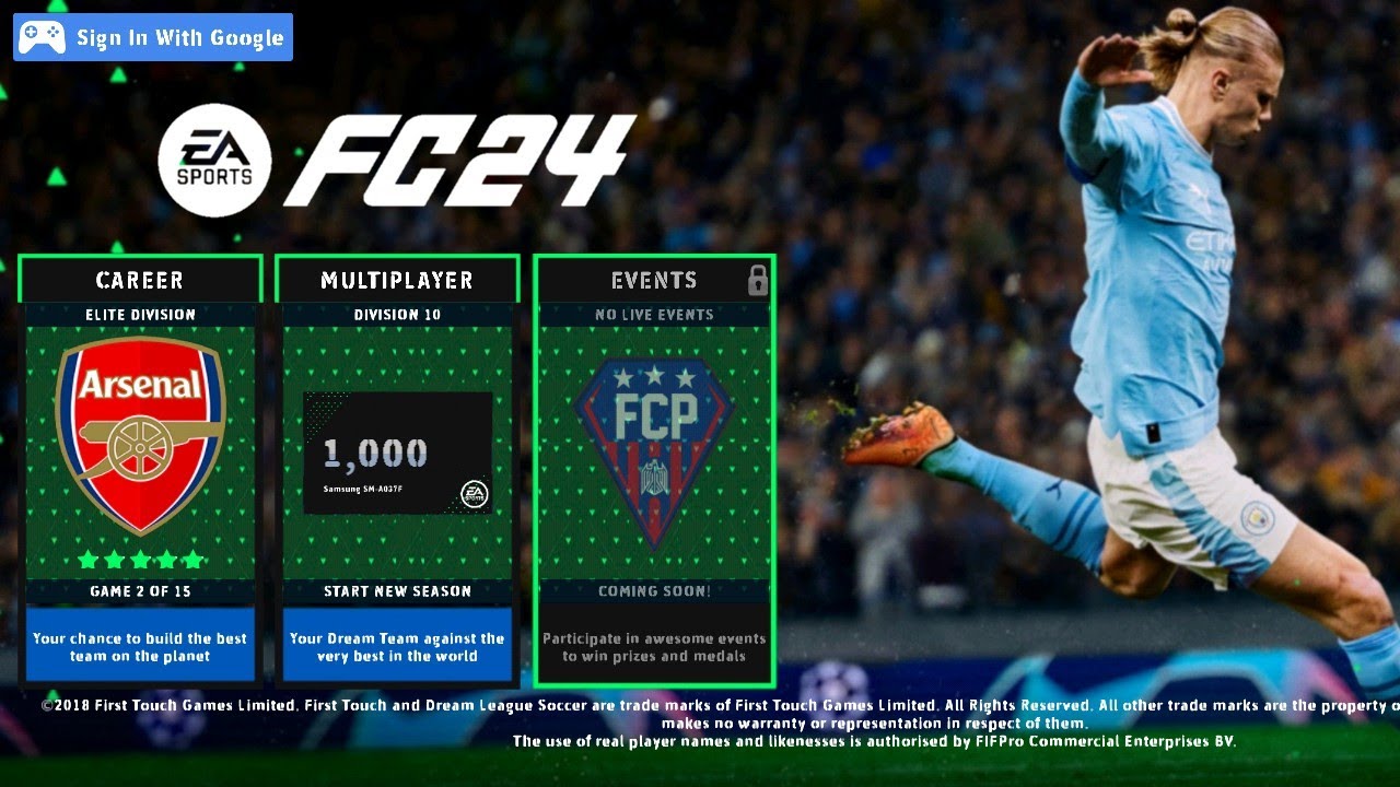 DLS 19 MOD EA FC 24 Remastered 350 MB Best Graphics. New Layout and much more!