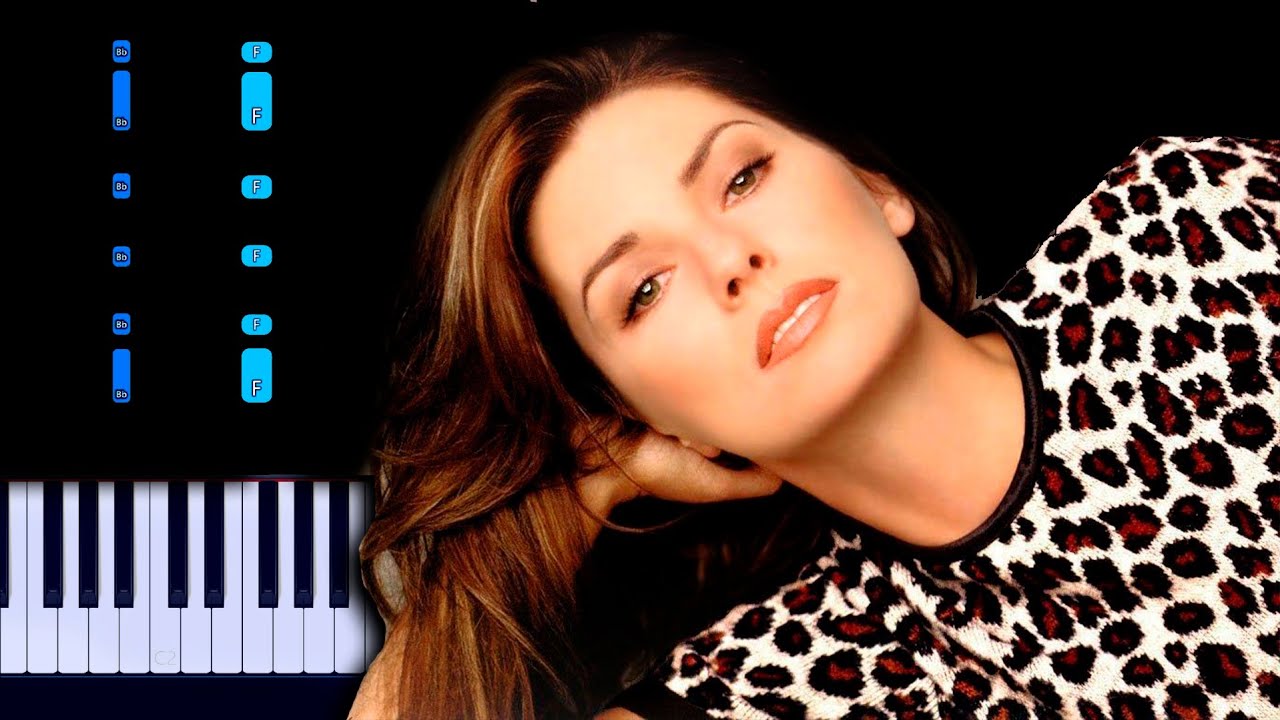 Shania Twain - Man! I Feel Like A Woman Piano Tutorial