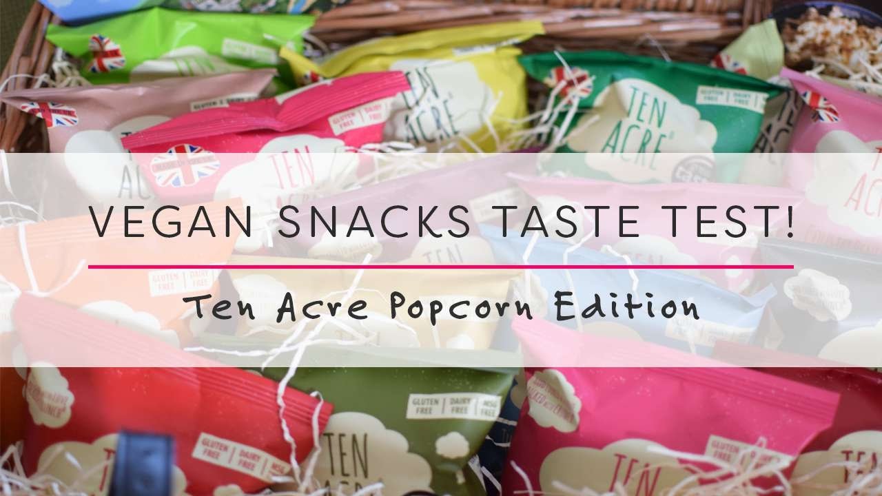 Vegan Snacks Taste Test - Popcorn by Ten Acre!!  |  Veganuary