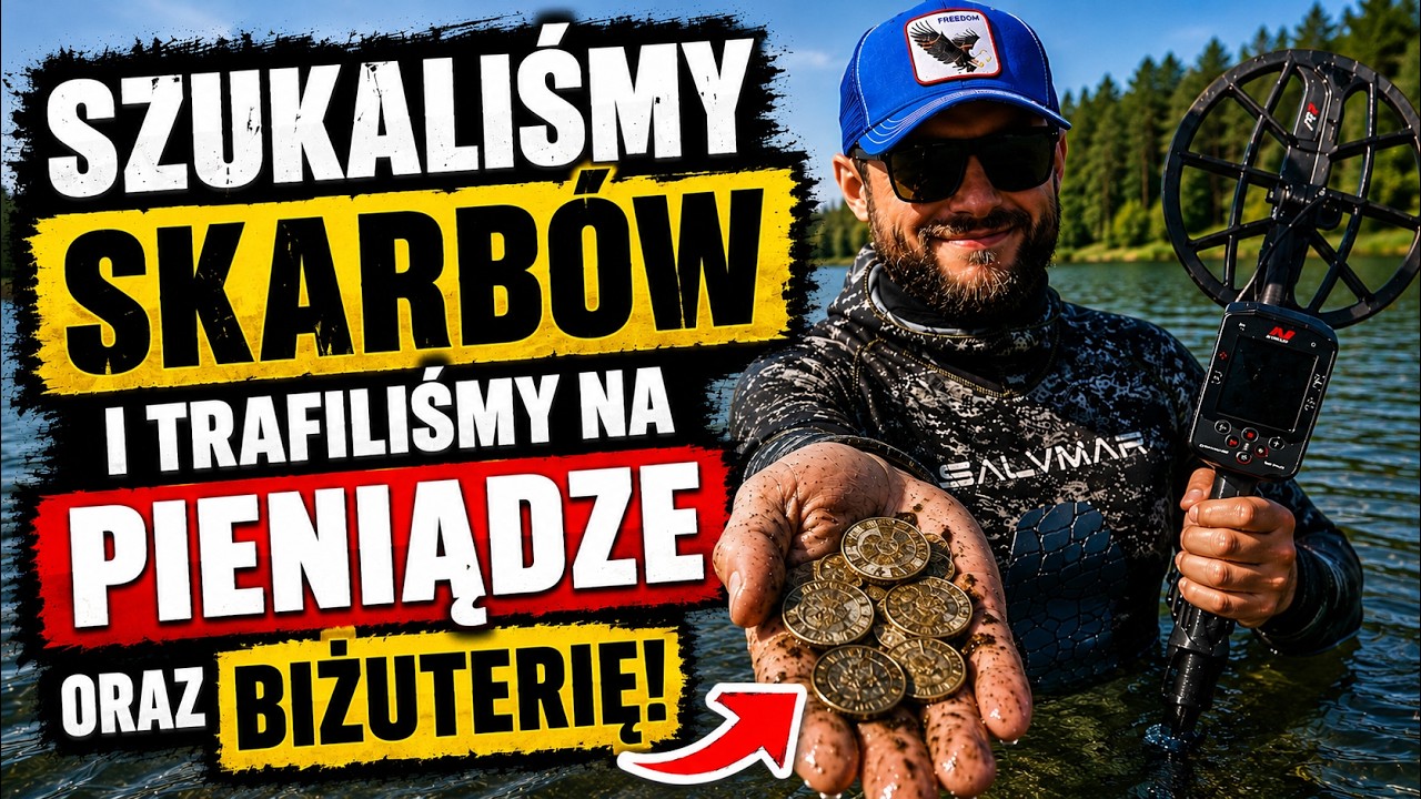 ZNALEŹLIŚMY PIENIĄDZE I BIŻUTERIĘ NA DNIE JEZIORA !!! POSZUKIWANIA WYKRYWACZEM METALI