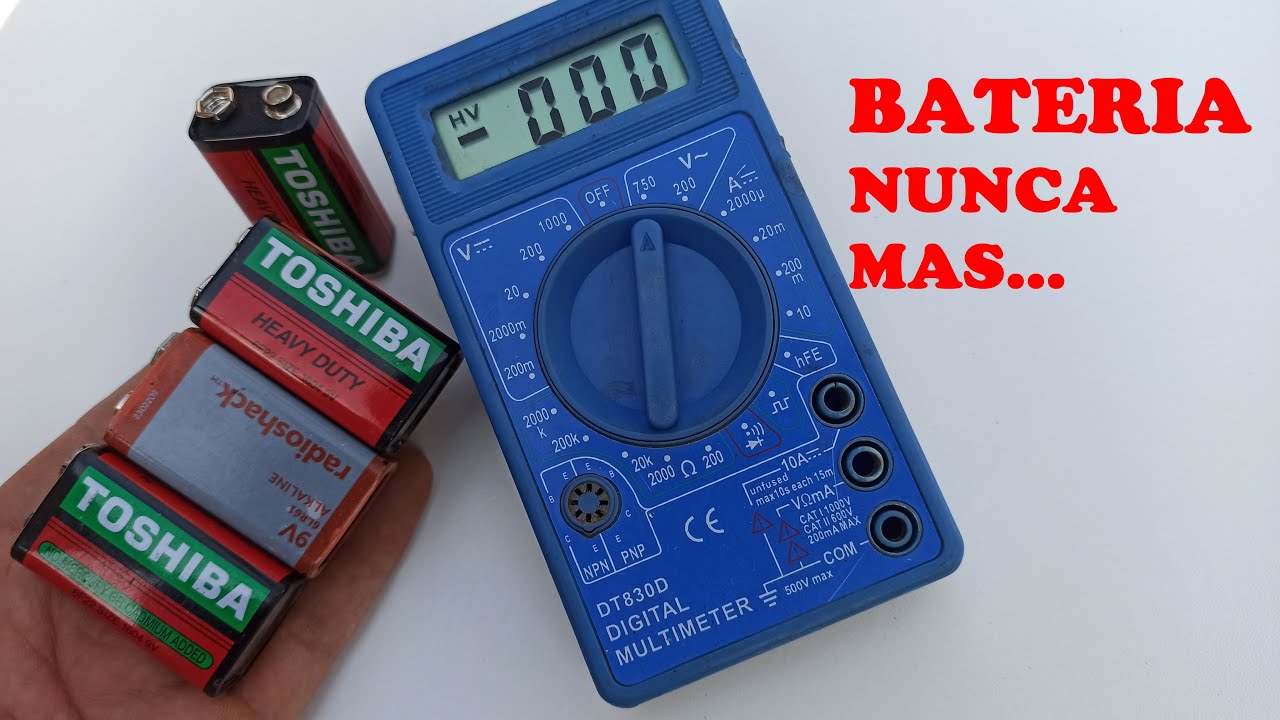 COMO HACER BATERIA DE 9V LITIO RECARGABLE