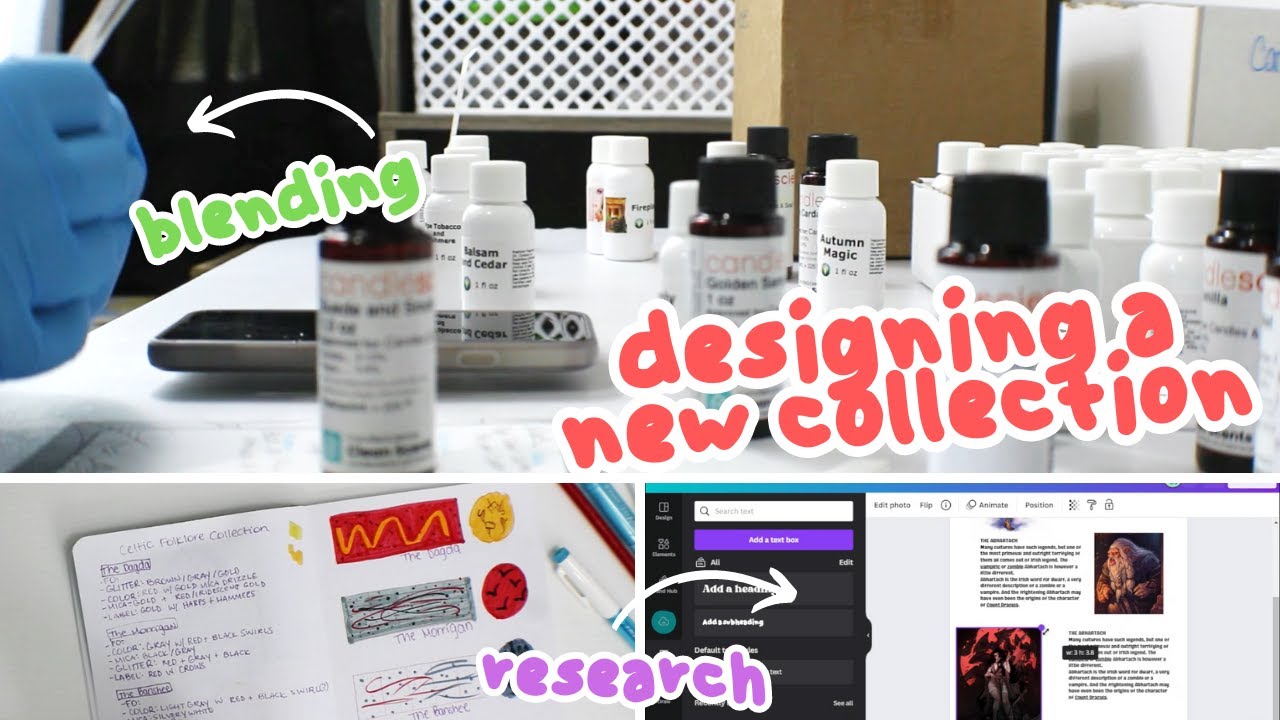 Designing a New Wax Melt Collection | Silent Studio Vlog