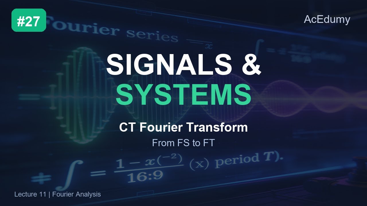 Signals & Systems #27 | CT Fourier Transform - From FS to FT