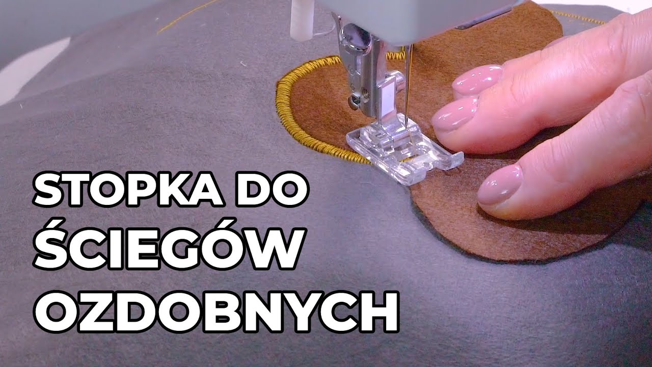Stopka do ściegów ozdobnych / satynowych / aplikacji