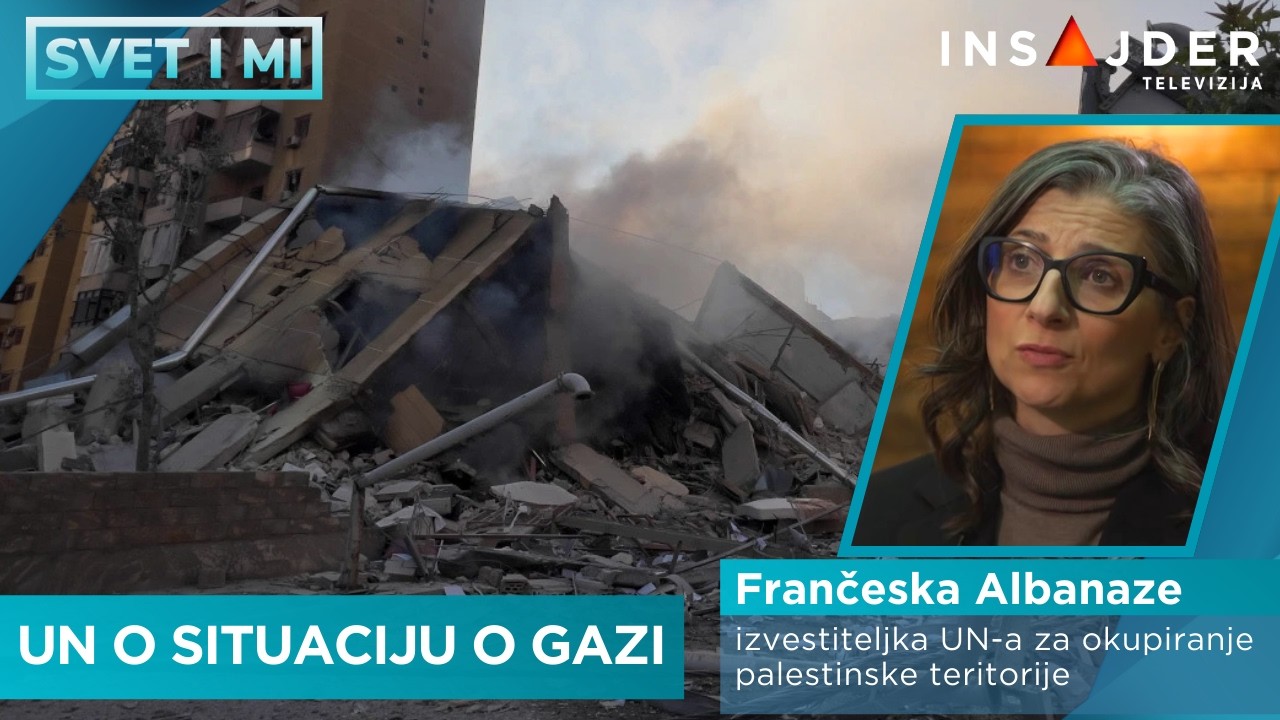 Izvestiteljka UN za Insajder: Gaza je danas pakao na zemlji za Palestince